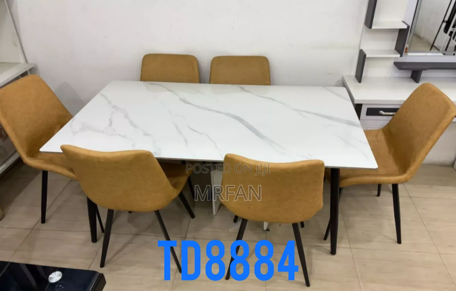 Dinning Table Meza Na Viti Vyake Marble Table 4 Chair