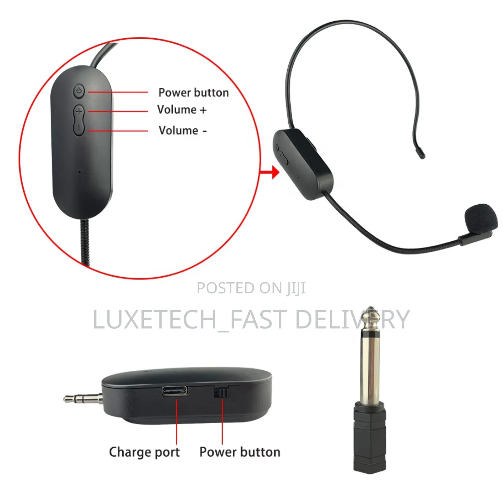 Professional Wireless Headset Mic for Mobile Phone Camera