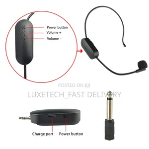 Professional Wireless Headset Mic for Mobile Phone Camera