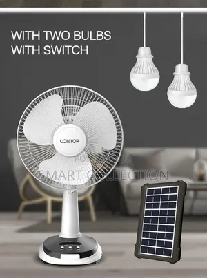 Lontor Rechargeable Table Fan CTL-Cf025sp-12. With Bulbs