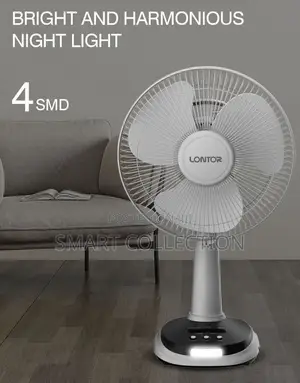 Lontor Rechargeable Table Fan CTL-Cf025sp-12. With Bulbs