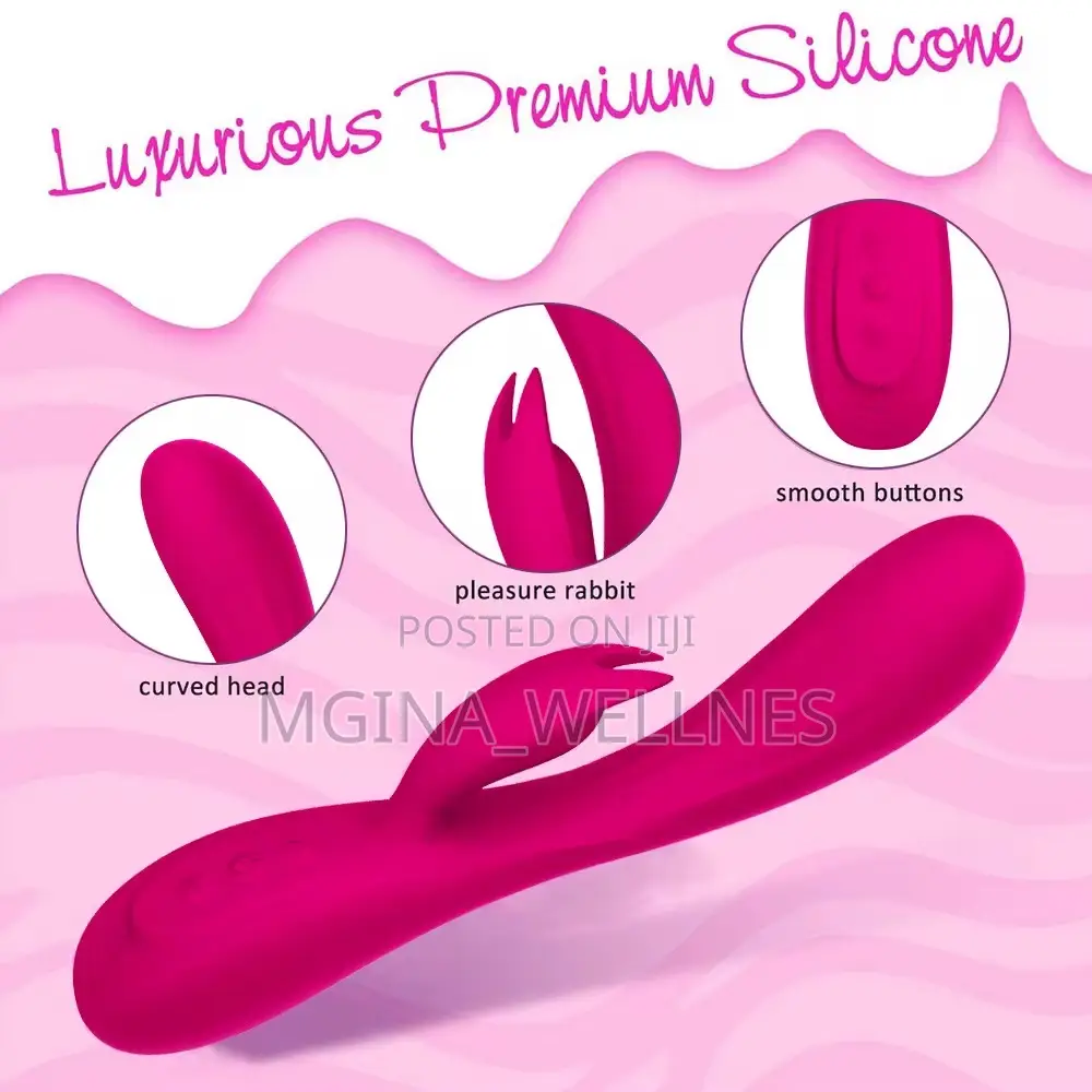 Rechargeable Rabbit Vibrator With Fingering Features.