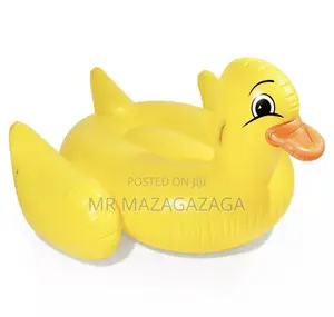 Inflatable Yellow Swan
