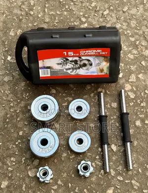 Chrome Dumbbell Set 15kg
