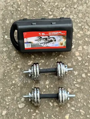 Chrome Dumbbell Set 15kg
