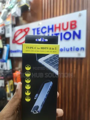 Type C to Hdmi 8 in 1 With Ethernet