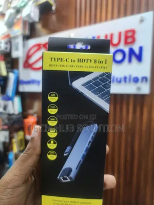 Type C to Hdmi 8 in 1 With Ethernet