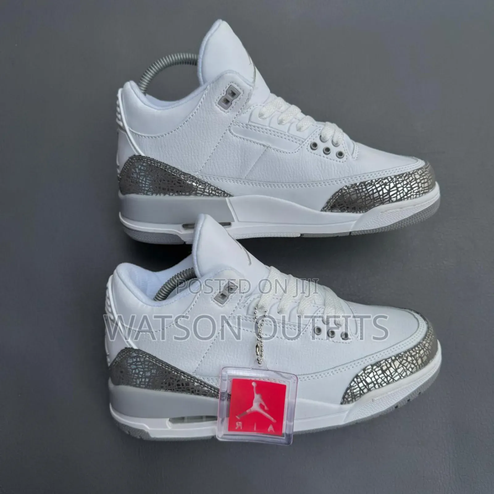 Men's Jordan 3 Pure Leather Materials
