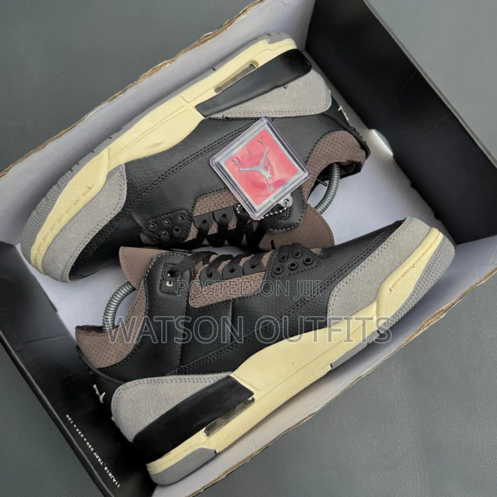 Men's Jordan 3 Pure Leather Materials