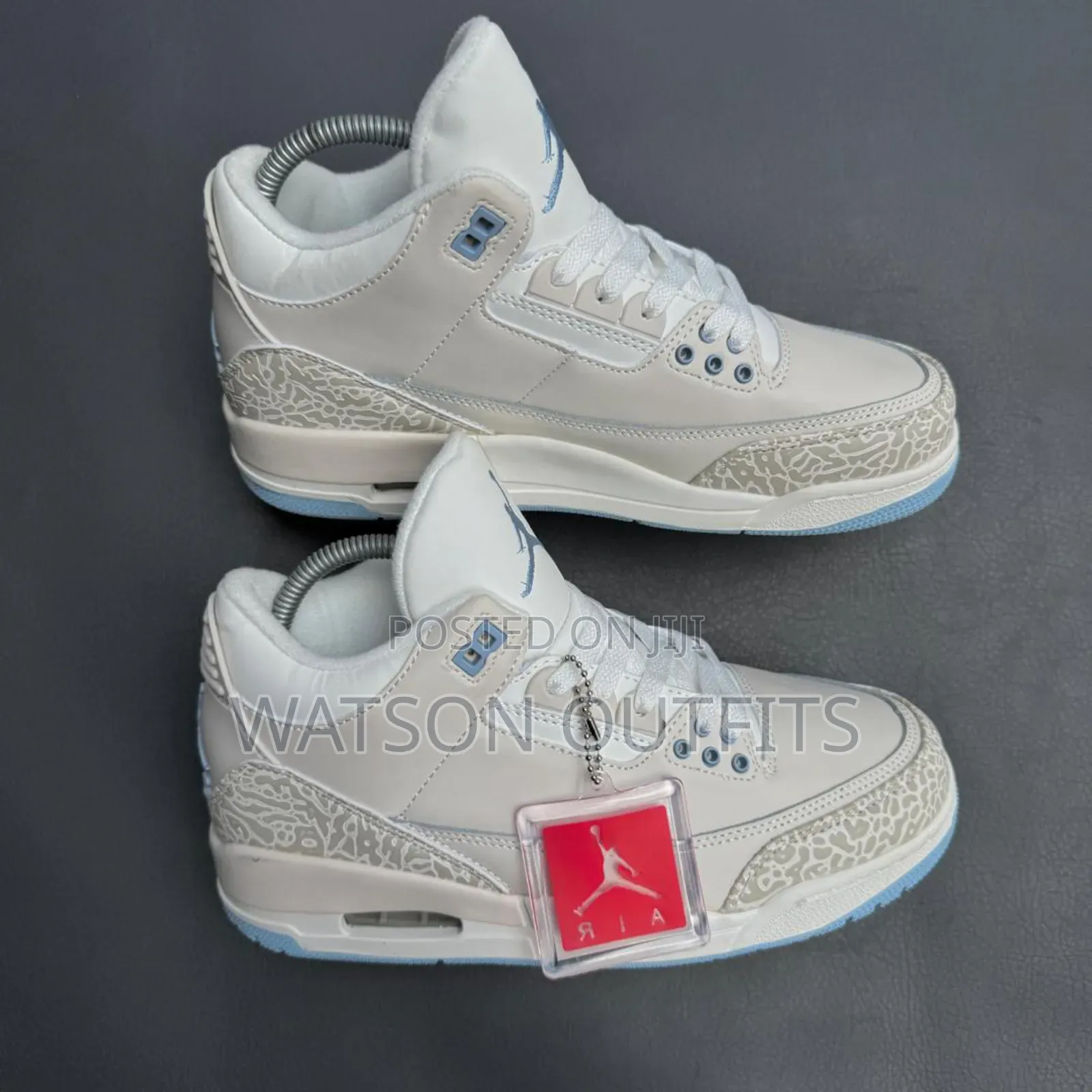 Men's Jordan 3 Pure Leather Materials