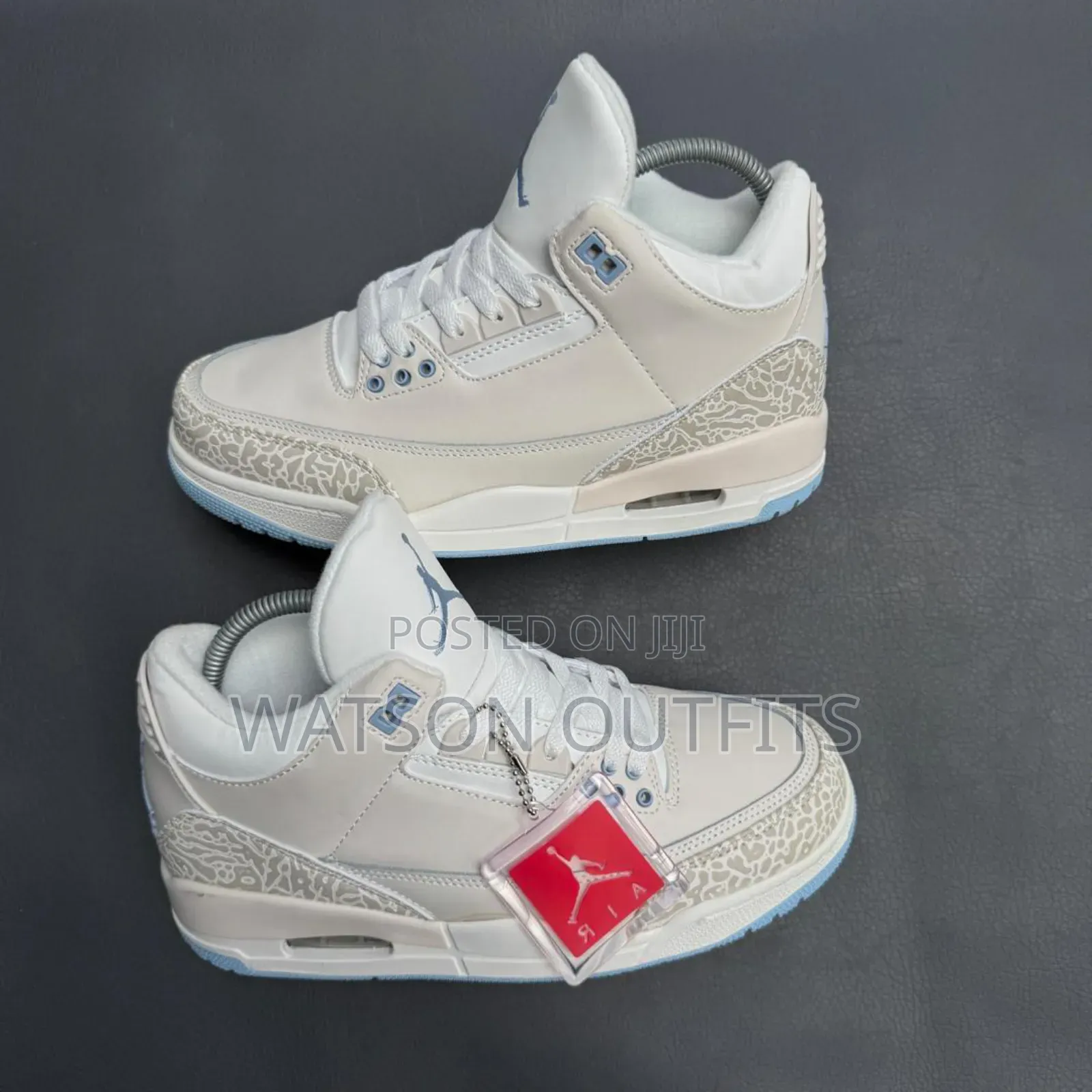 Men's Jordan 3 Pure Leather Materials