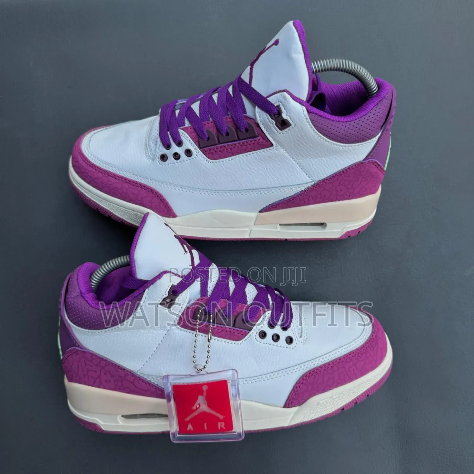 Men's Jordan 3 Pure Leather Materials
