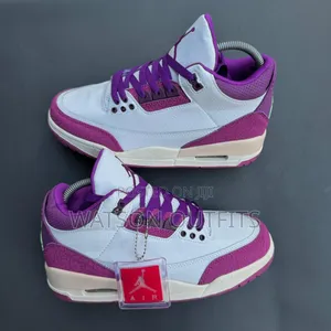 Men's Jordan 3 Pure Leather Materials