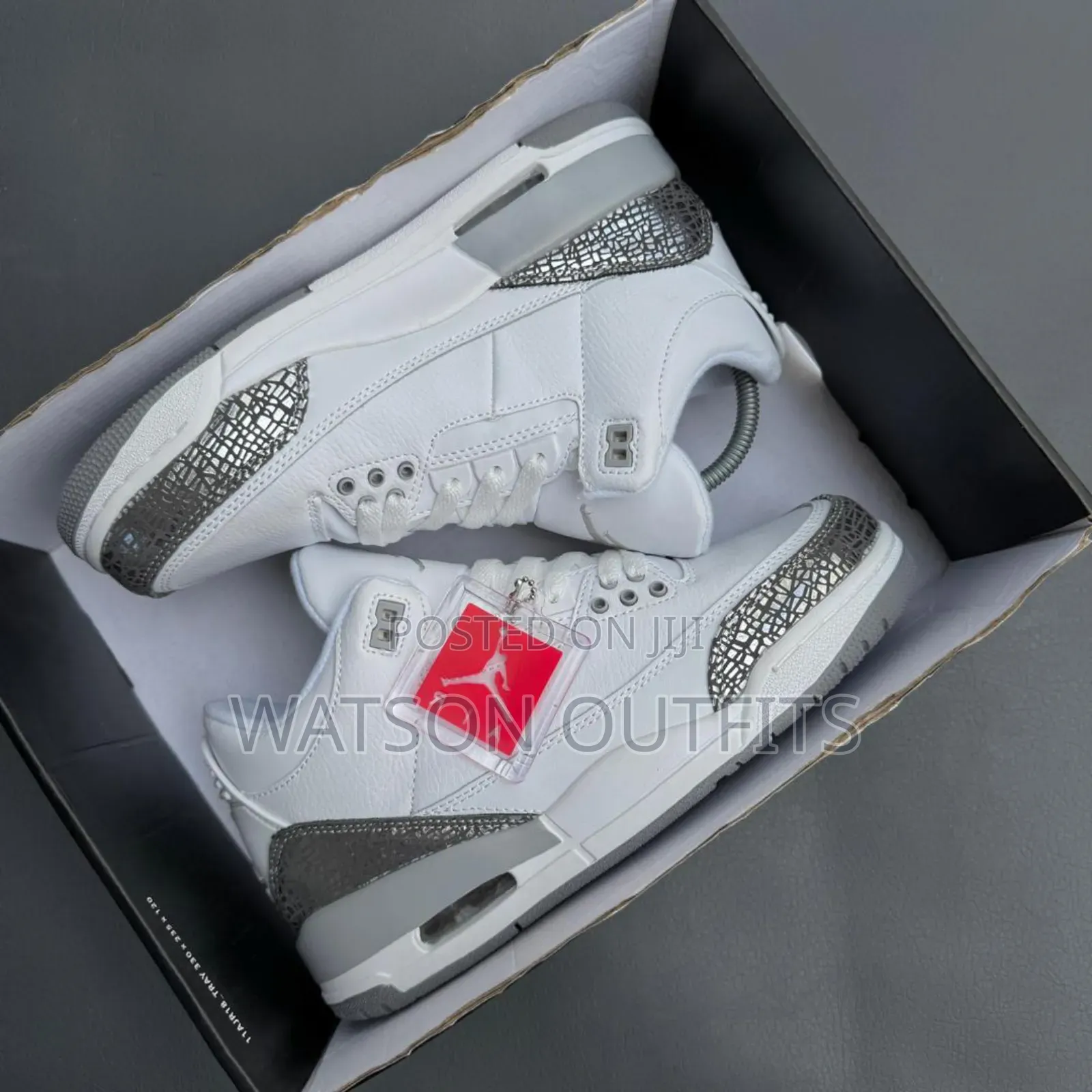Men's Jordan 3 Pure Leather Materials