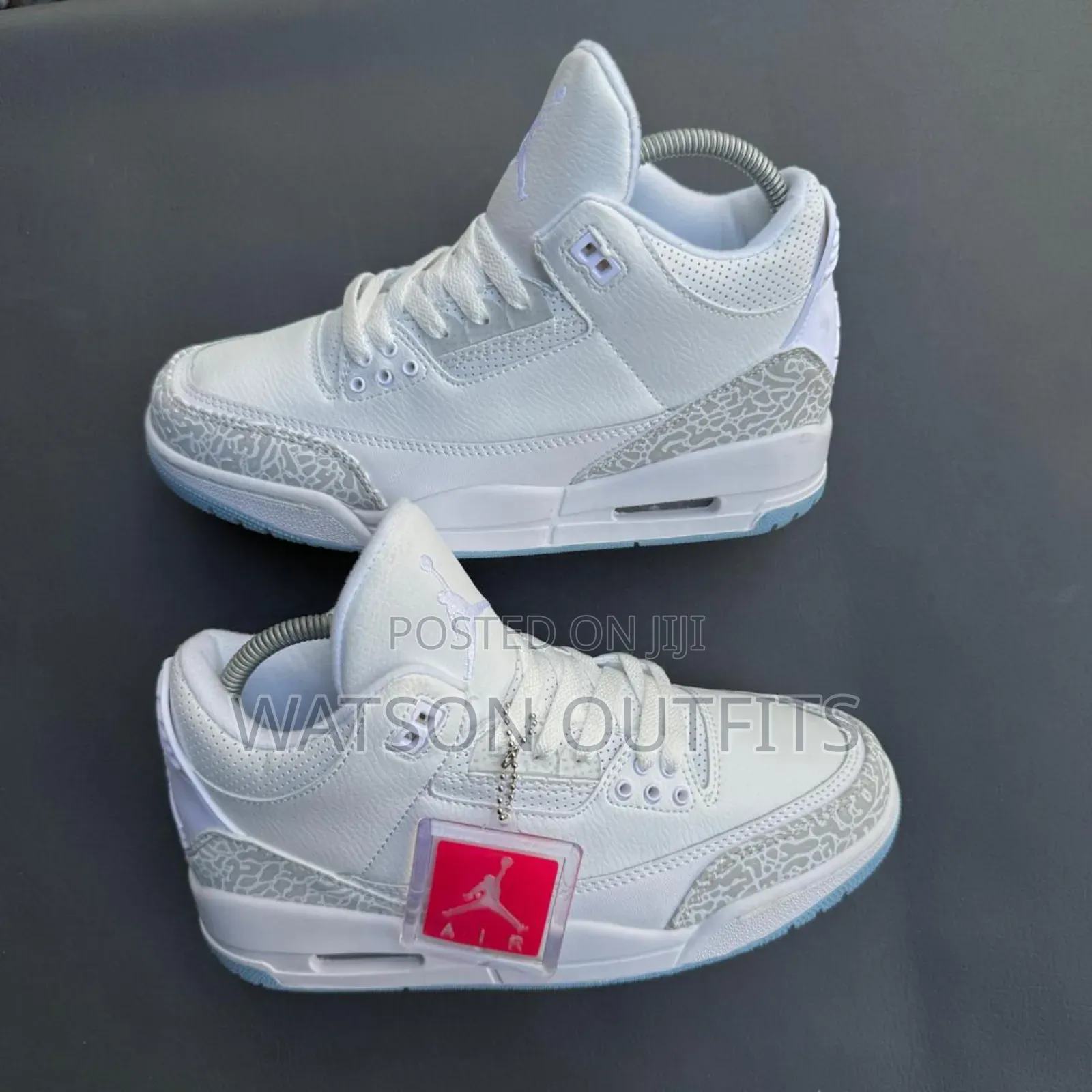 Men's Jordan 3 Pure Leather Materials