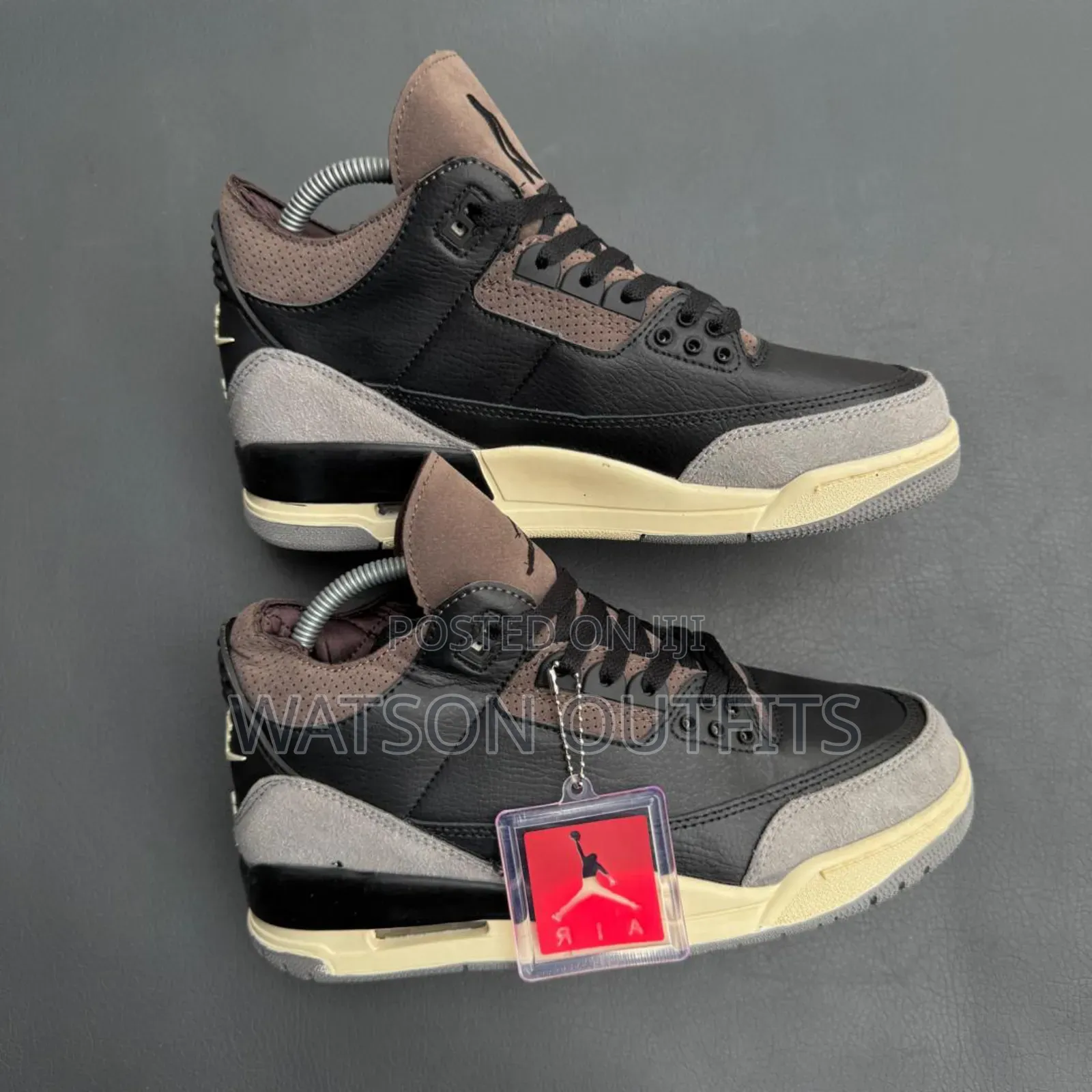 Men's Jordan 3 Pure Leather Materials