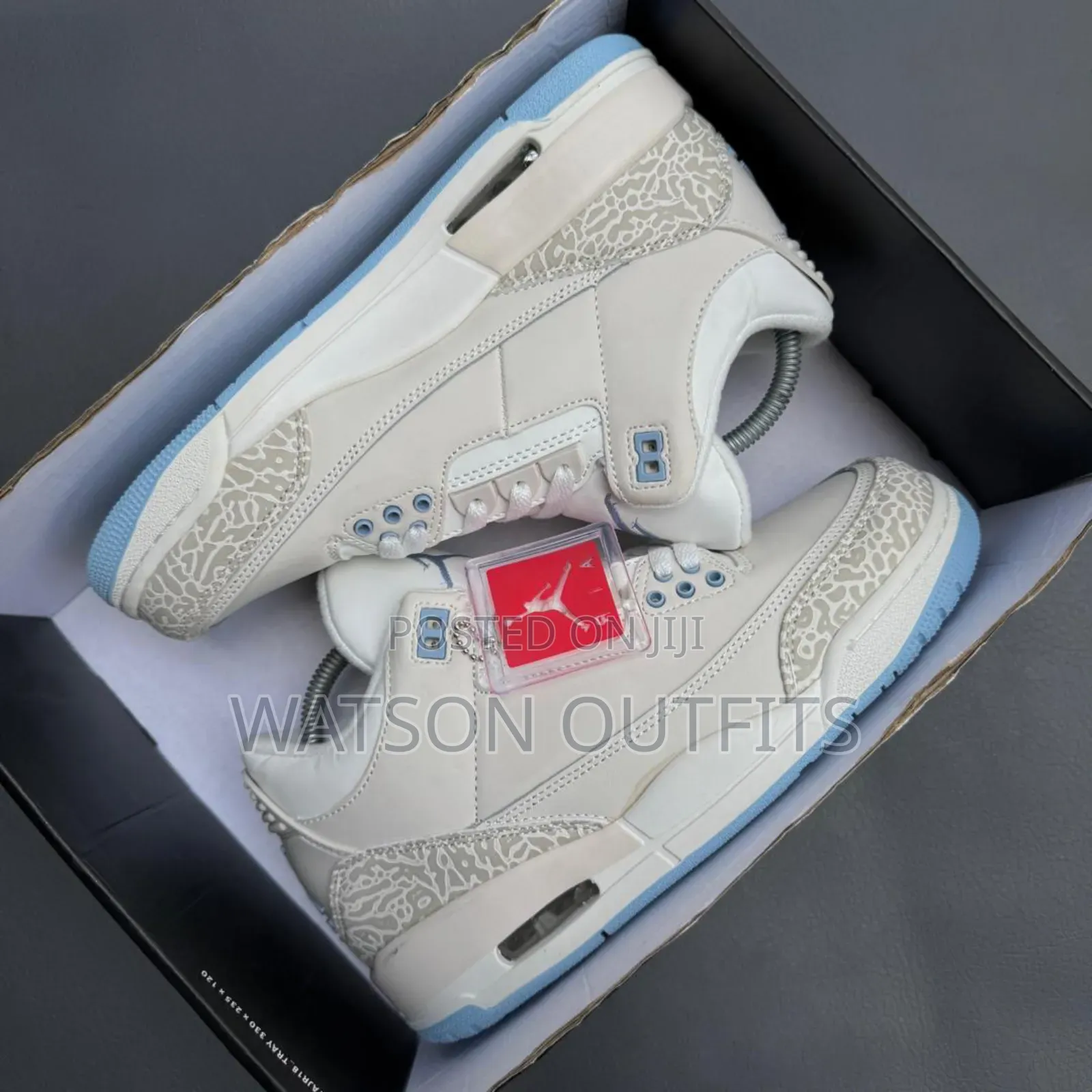 Men's Jordan 3 Pure Leather Materials
