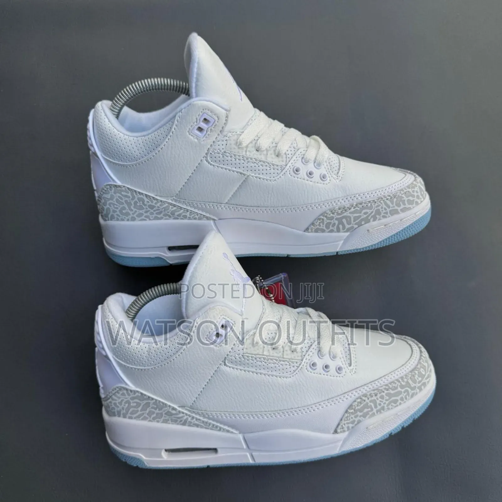 Men's Jordan 3 Pure Leather Materials