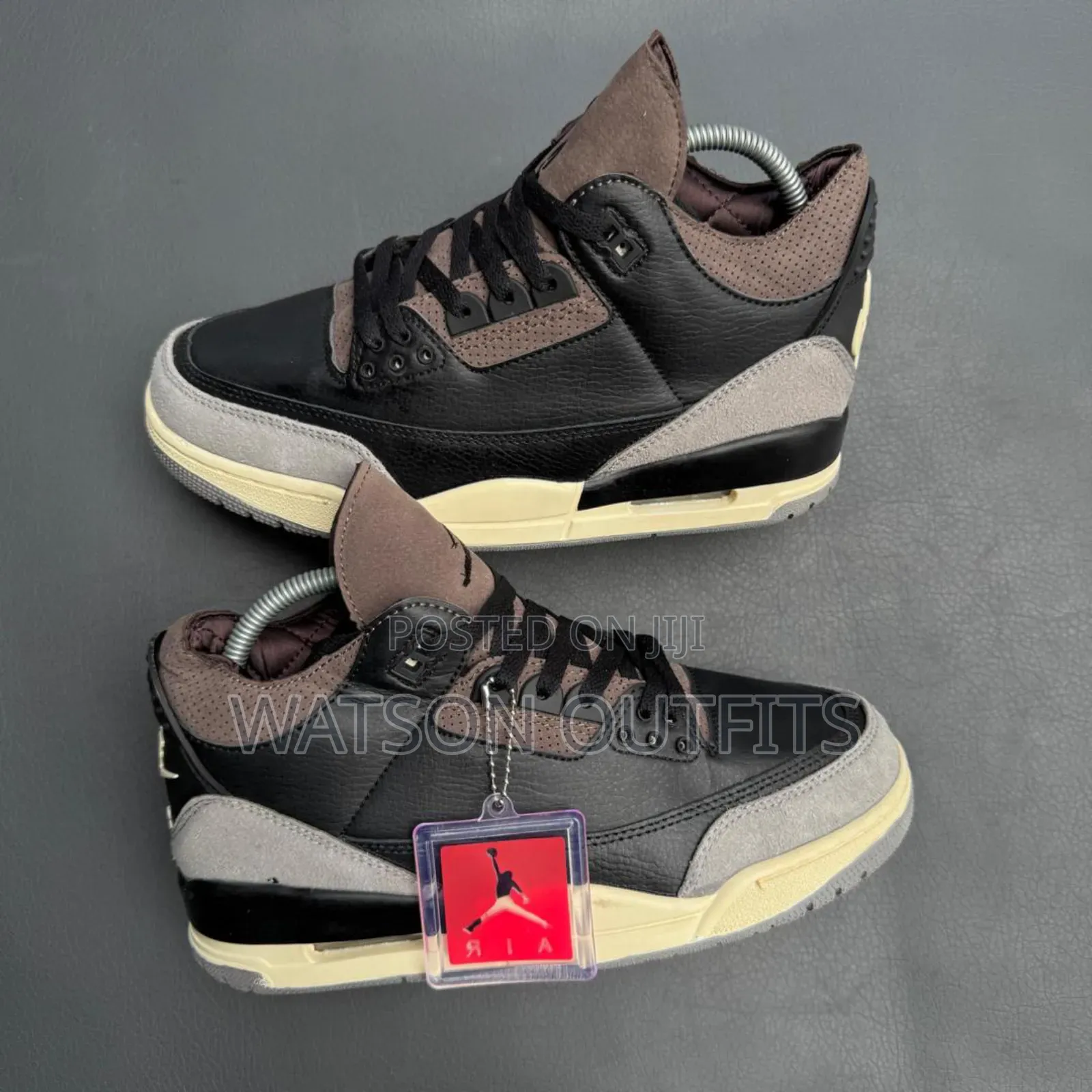 Men's Jordan 3 Pure Leather Materials