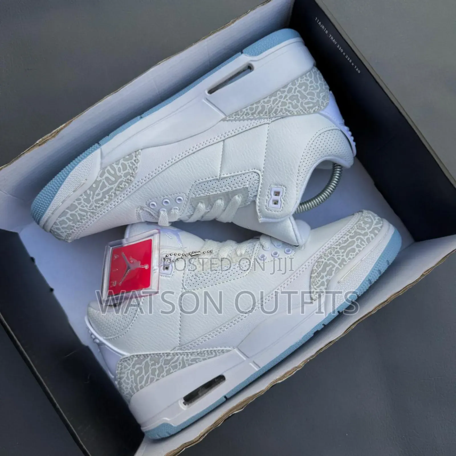 Men's Jordan 3 Pure Leather Materials