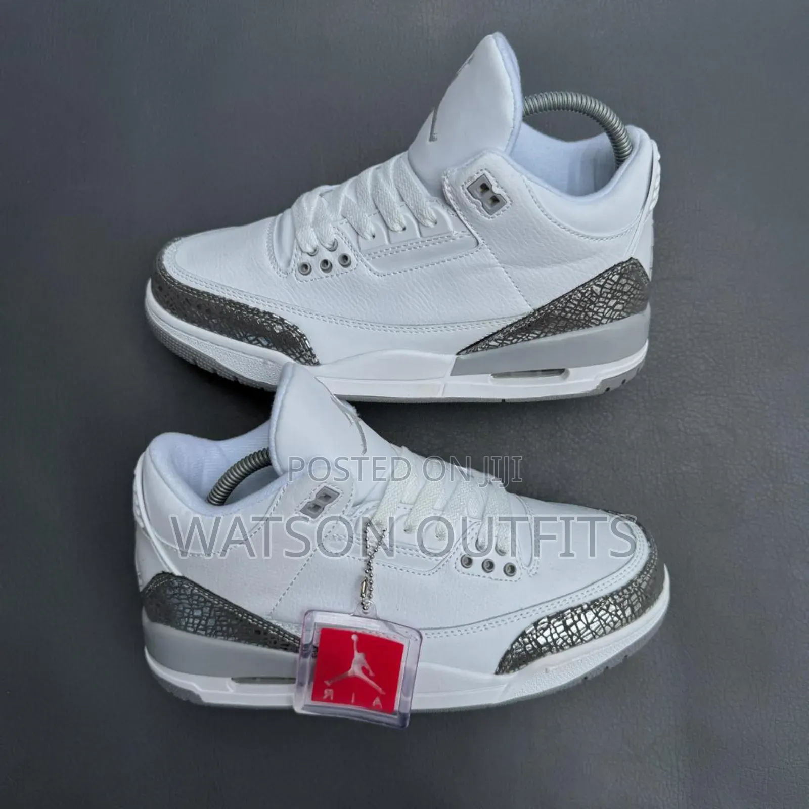 Men's Jordan 3 Pure Leather Materials