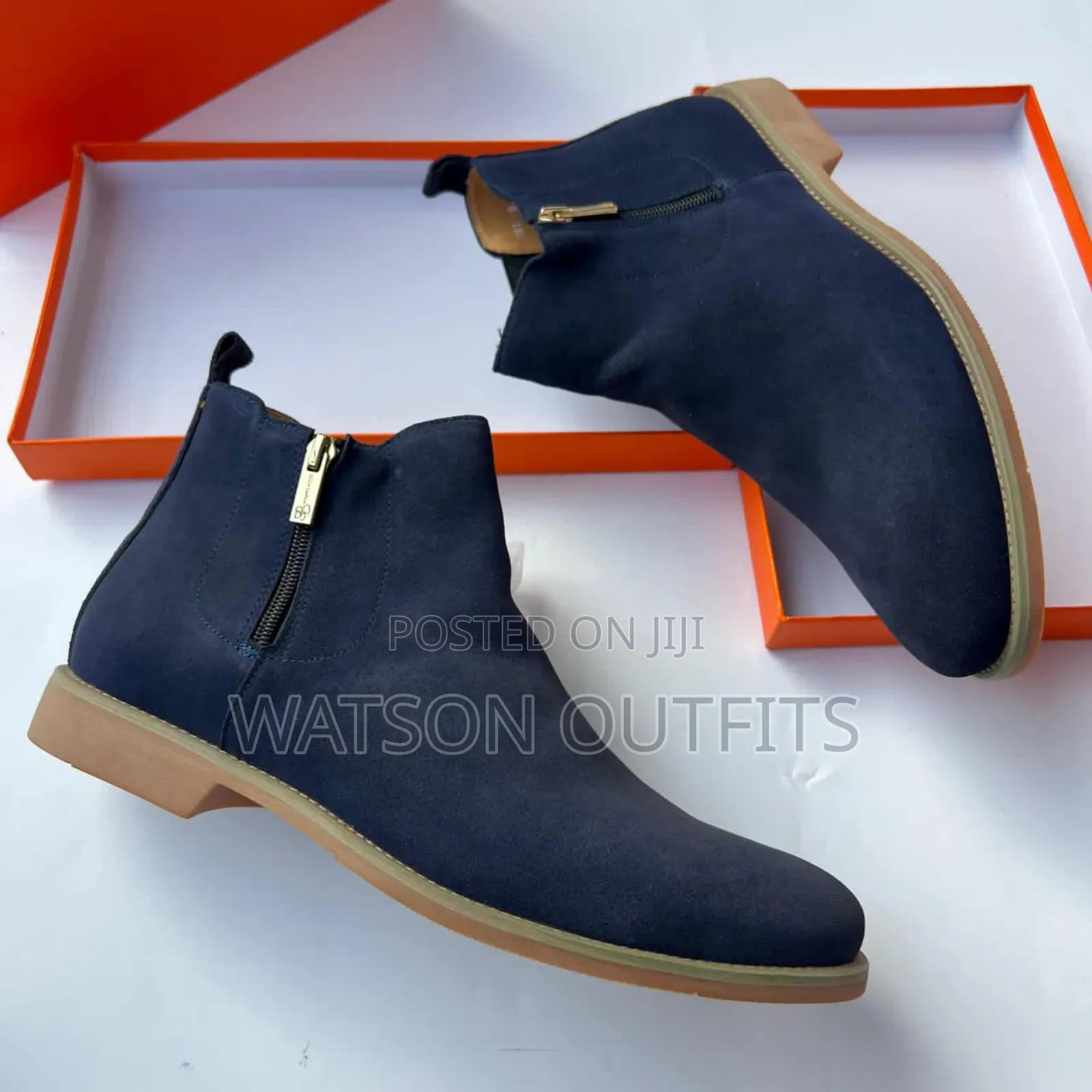 Men's Boots Plain and Zipped Side