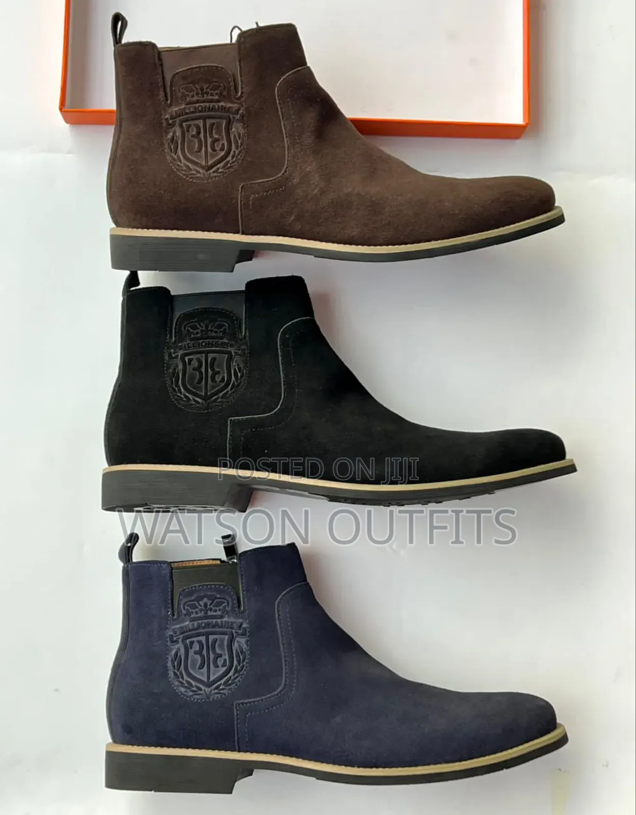 Men's Boots Plain and Zipped Side