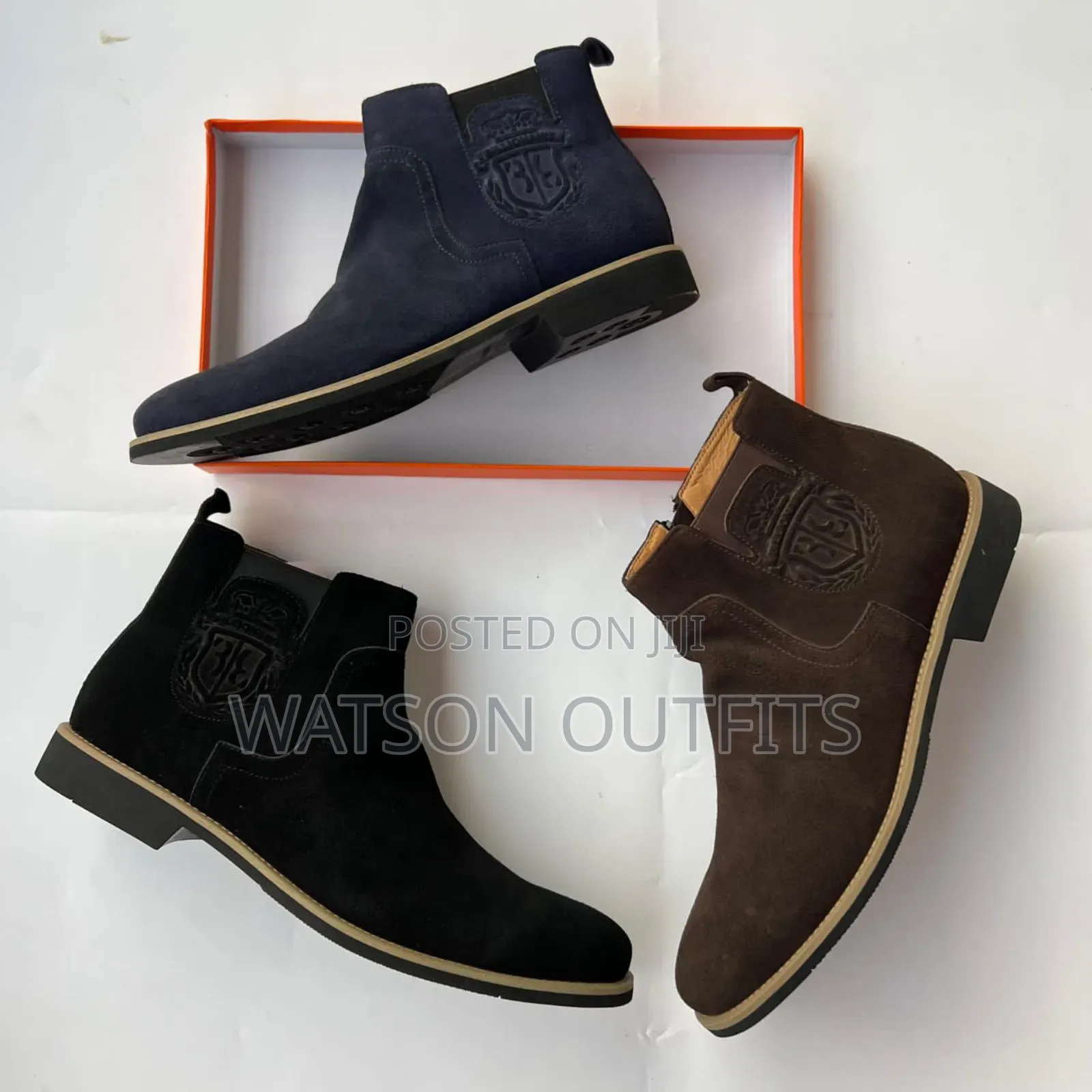 Men's Boots Plain and Zipped Side