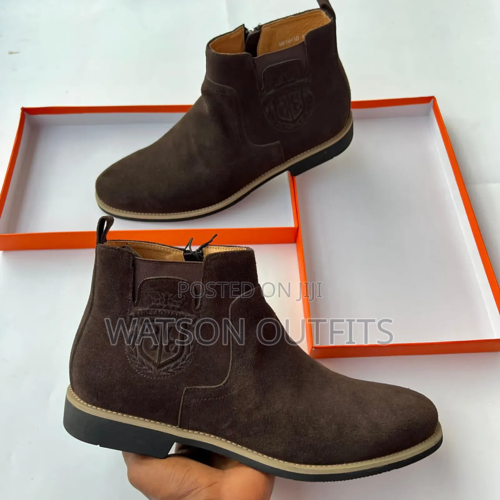 Men's Boots Plain and Zipped Side