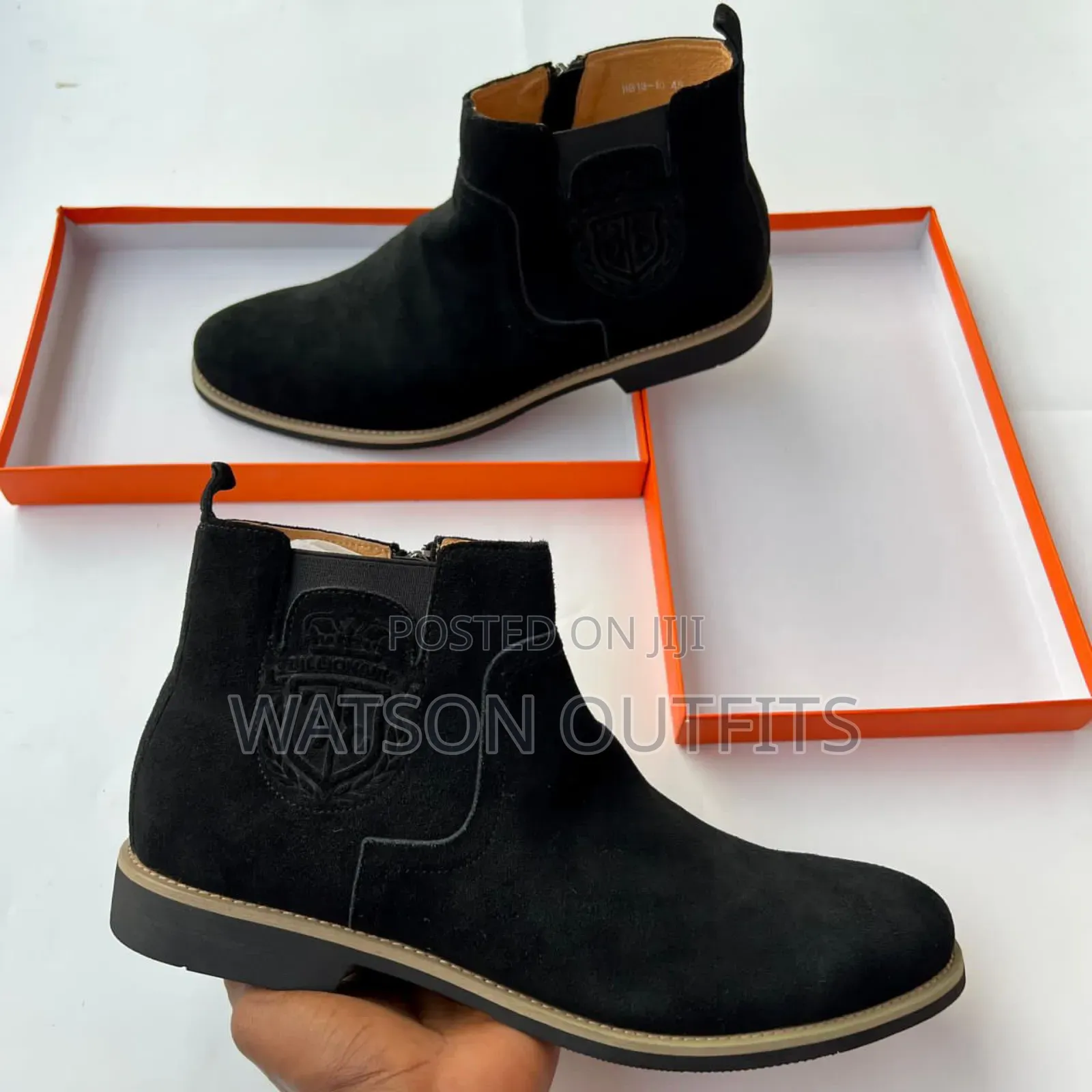 Men's Boots Plain and Zipped Side