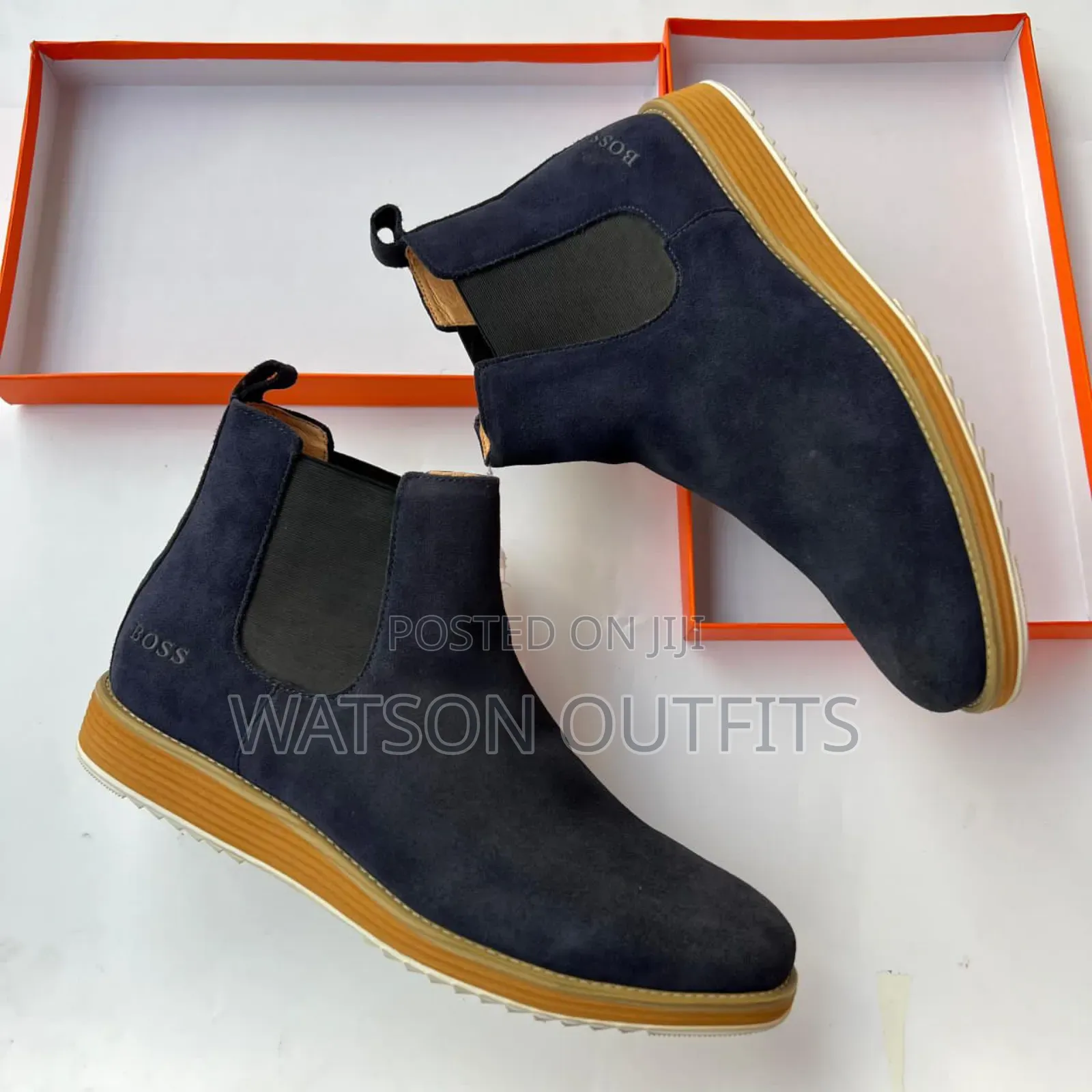 Men's Boots Plain and Zipped Side
