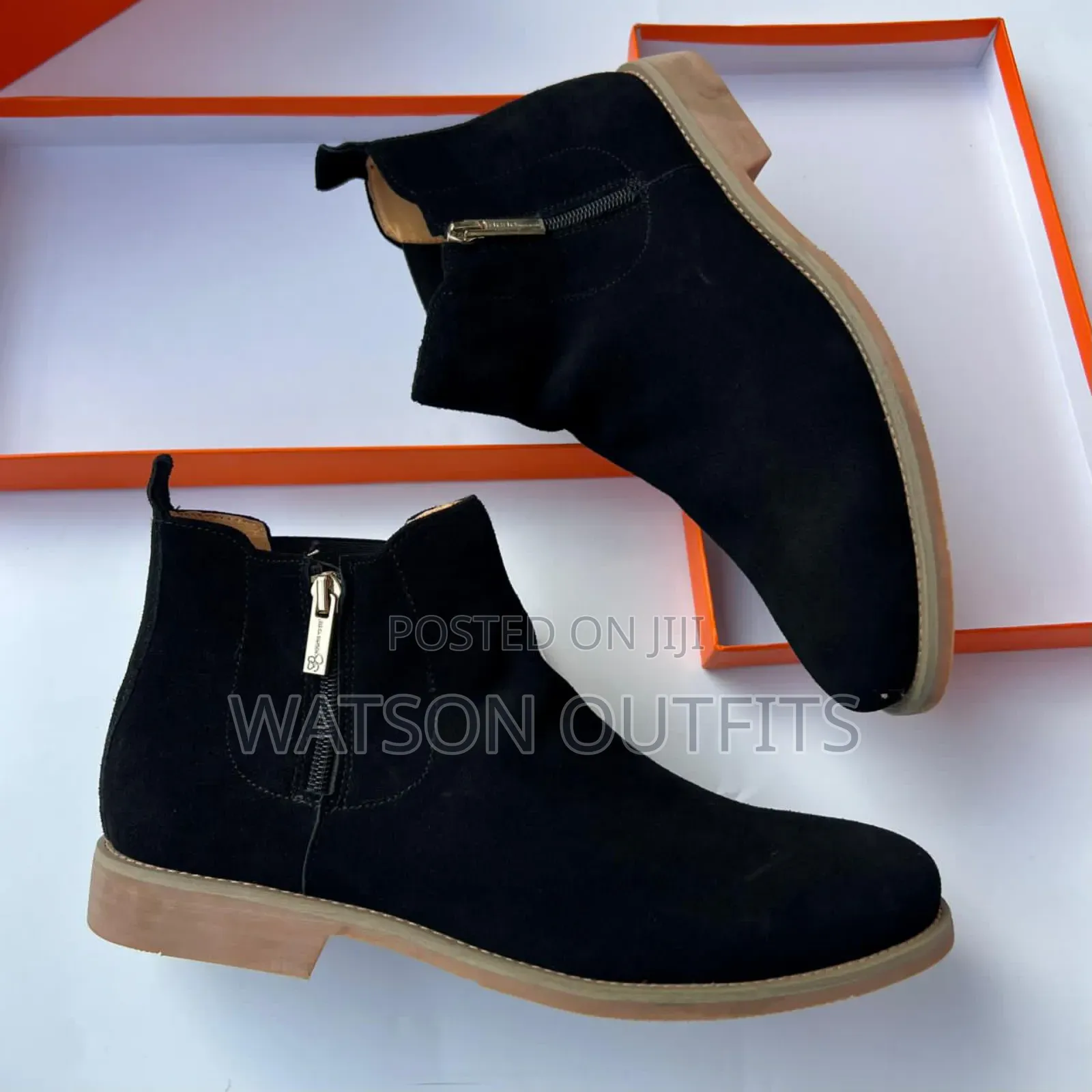 Men's Boots Plain and Zipped Side