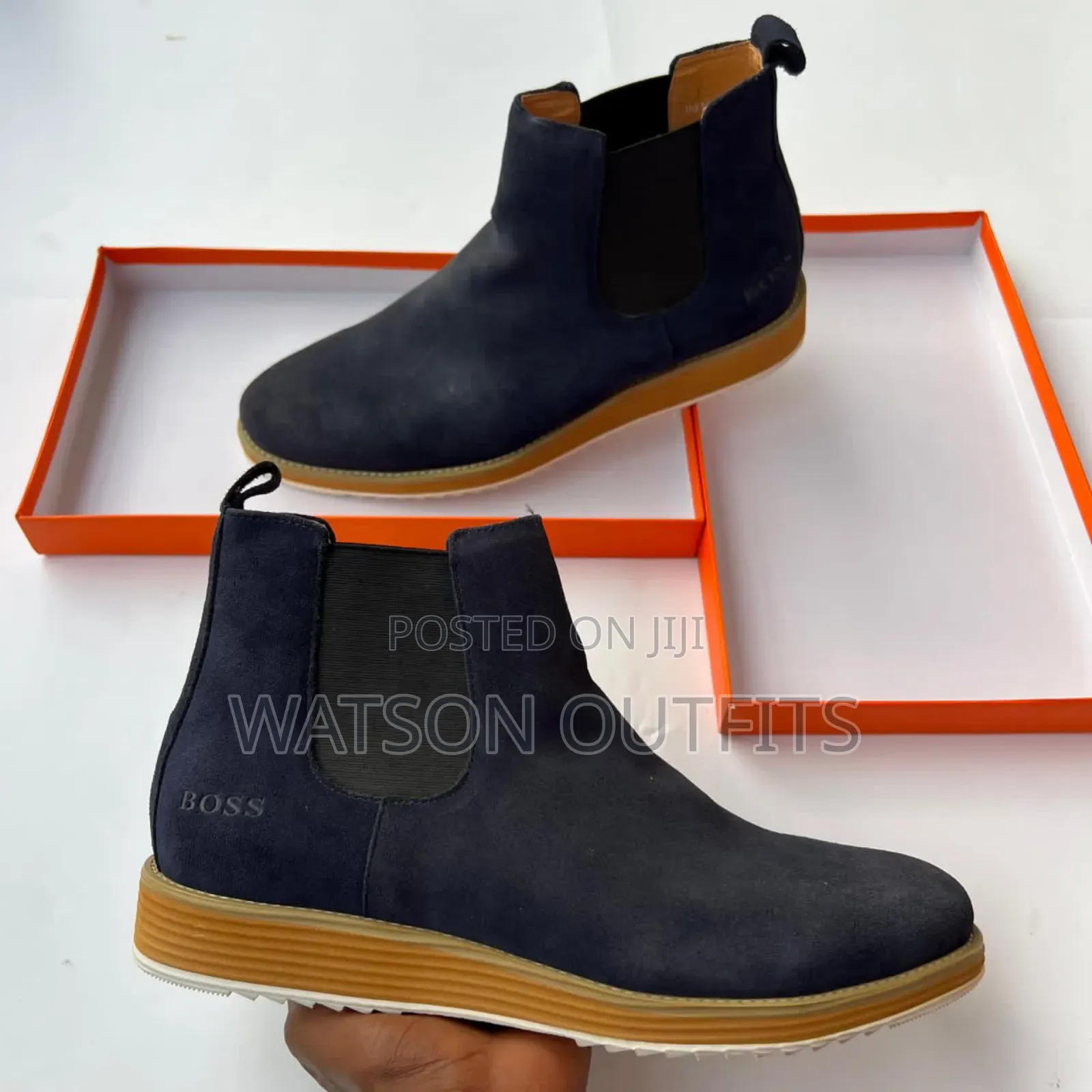 Men's Boots Plain and Zipped Side
