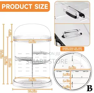Rotating Makeup Organizer for Vanity – High Capacity 360°