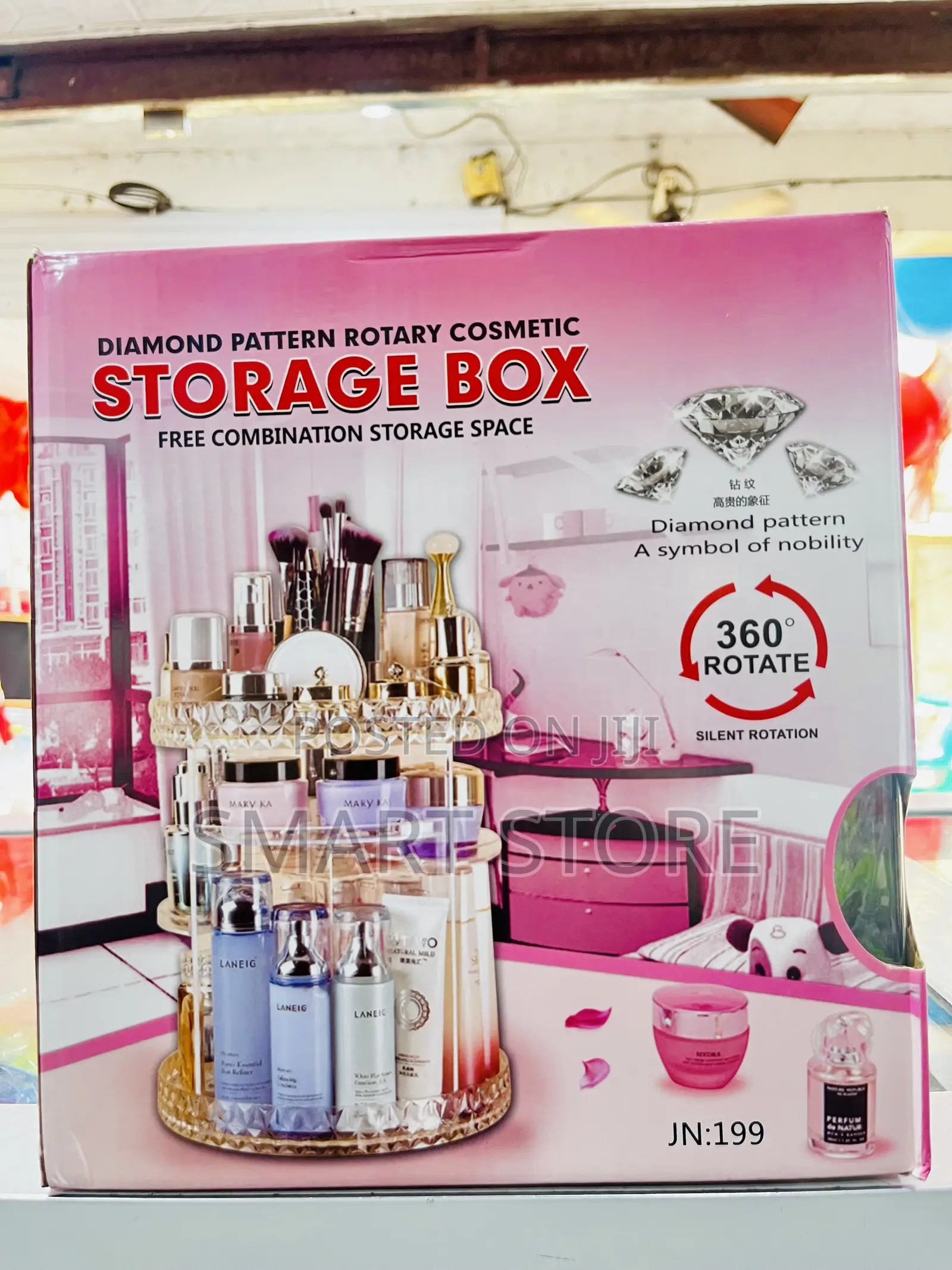 Rotating Makeup Organizer for Vanity – High Capacity 360°