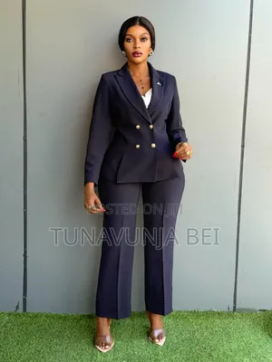Dark Blue Suitable  Ladies Suit
