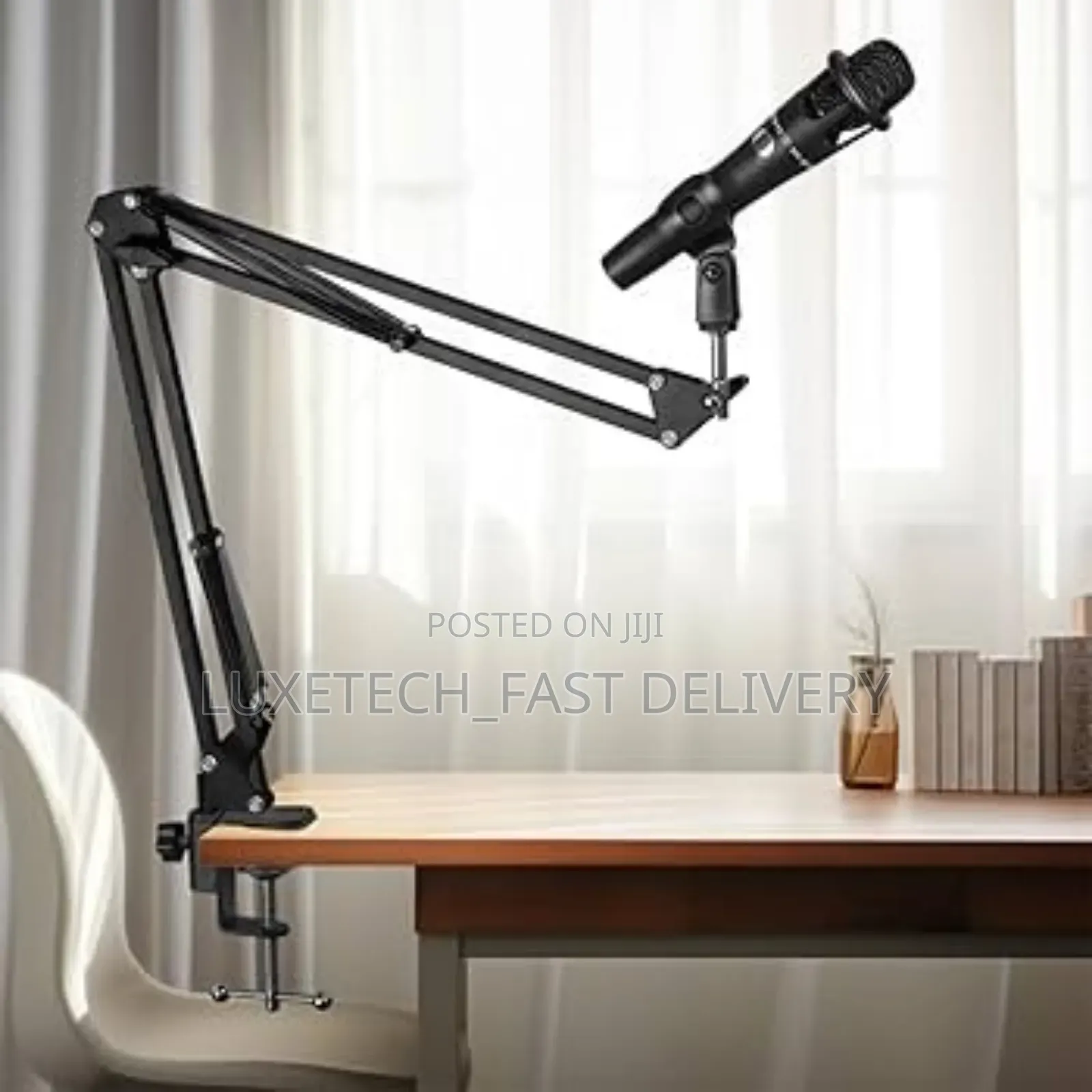 Microphone Stand Desk Adjustable Suspension Arm Stand