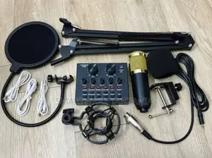 Live Sound Card and Condenser Microphone for Recording