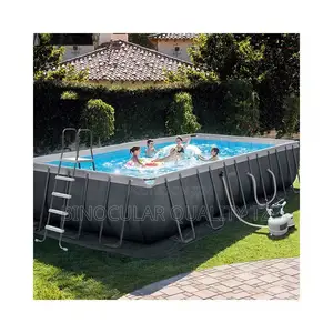Bestway Power Steel Rectangular Above Ground Swimming Pool
