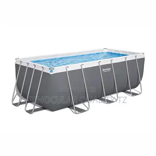 Heavy-Duty Steel Frame Swimming Pool Complete Set 4.882.44m