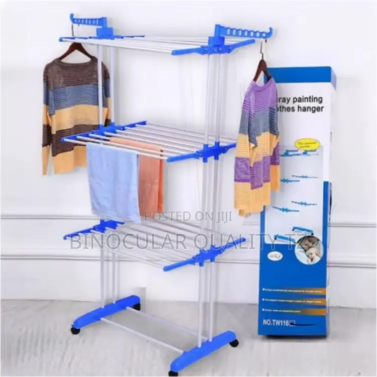 3tier Stainless Laundry Organizer Folding Drying Rack Stand