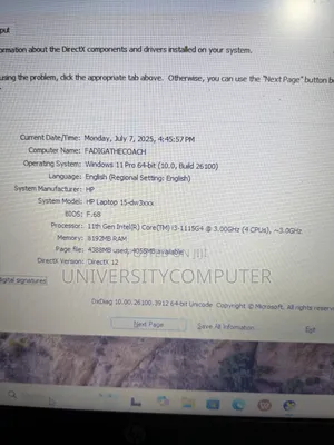 Laptop HP 15 8GB Intel Core I3 HDD 1T