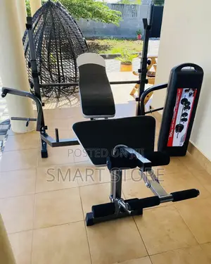 Photo - Adjustable Bench With 50kg Dumbbell Set