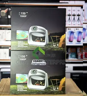 Rechargeable Smart Projector Android 11 Hd 150' Display 2hrs
