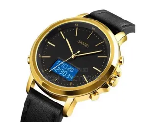 Skmei Leather Dual