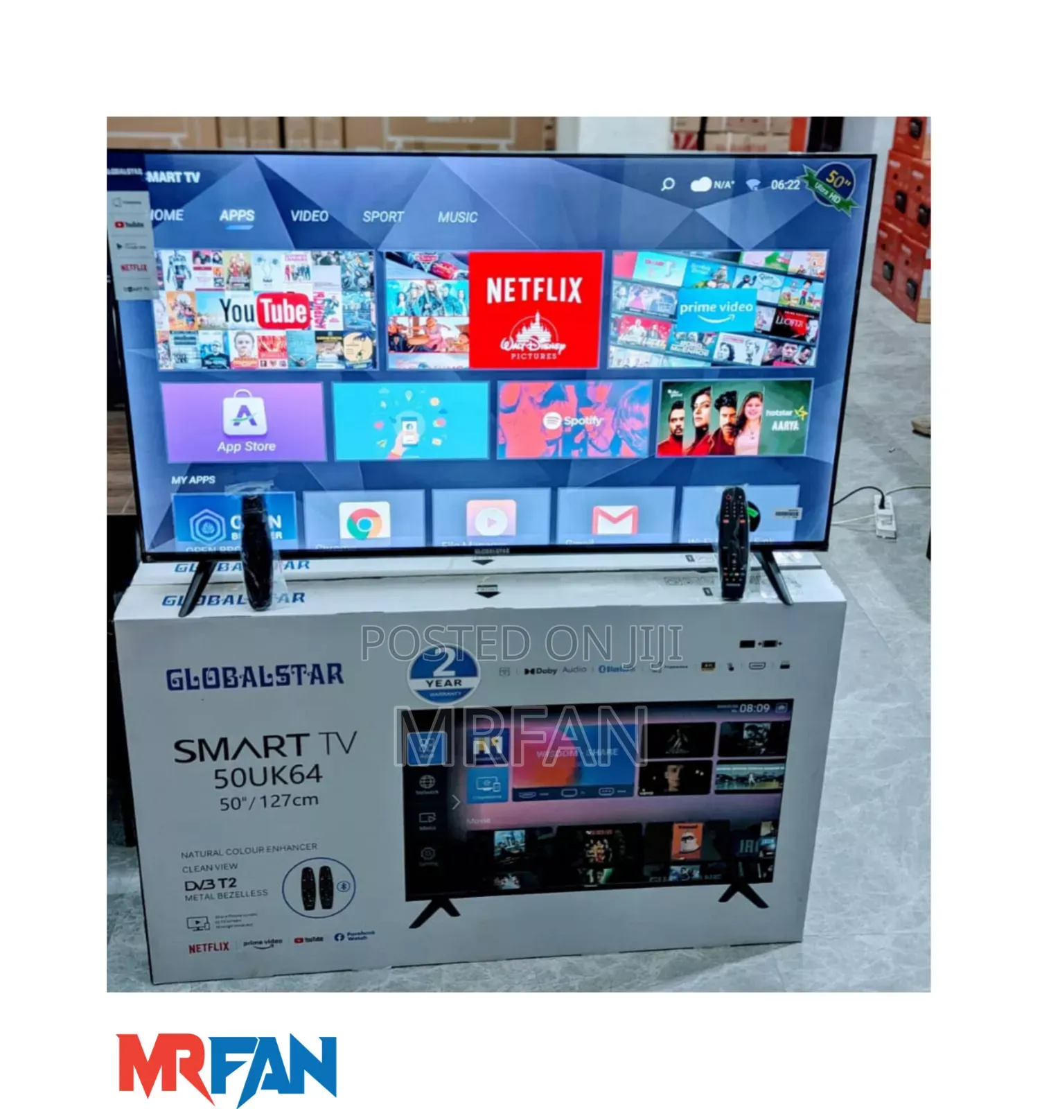 Global Star 50 Inch. -Double Remote F