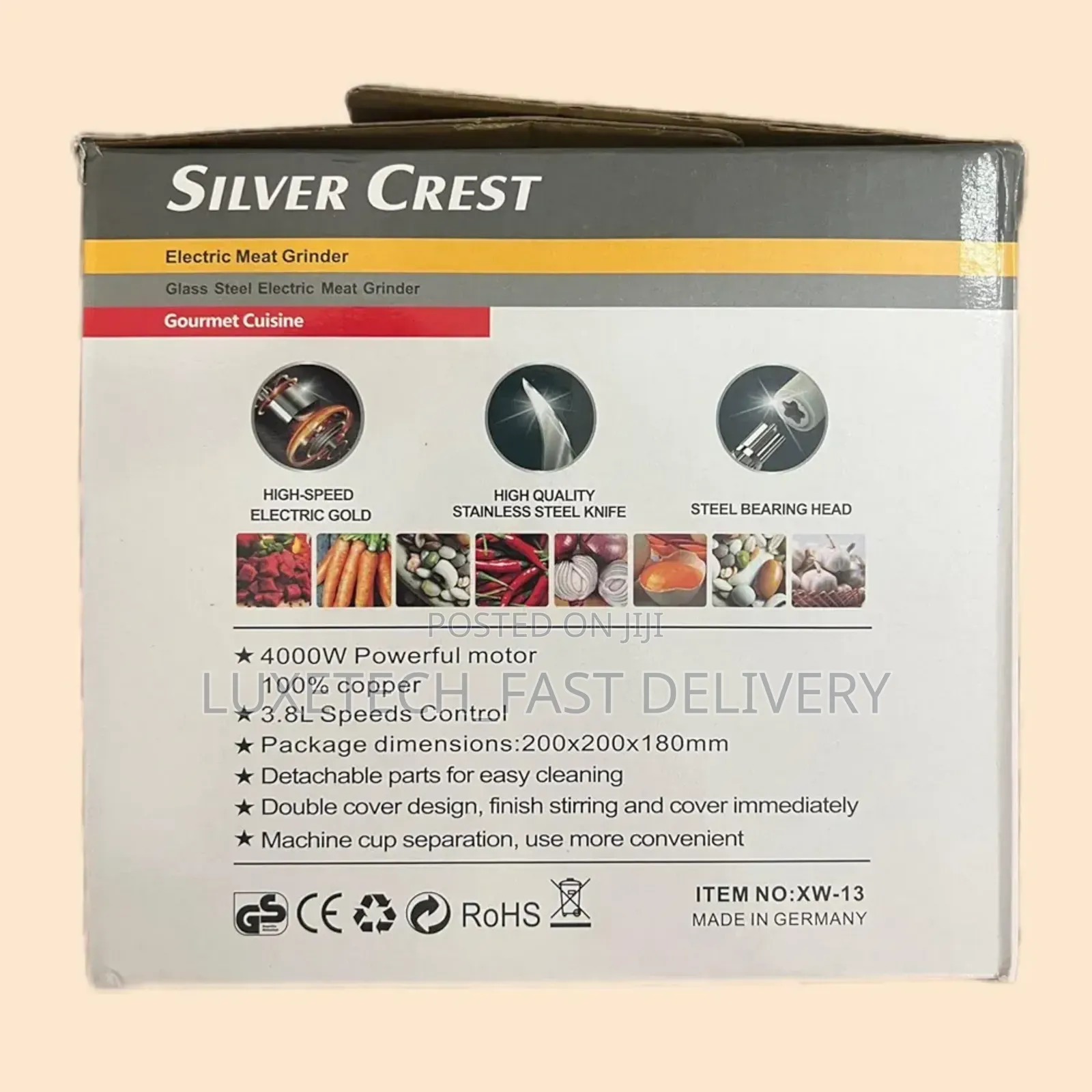 Silver Crest Electric Meat Grinder 3.8 Liters / Food Chopper