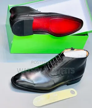 Men's or Male Shoes in Leather Materials
