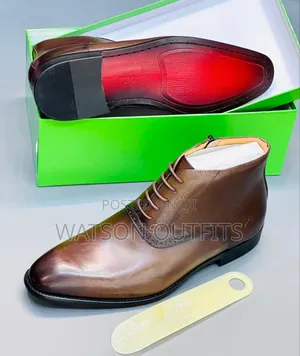Men's or Male Shoes in Leather Materials