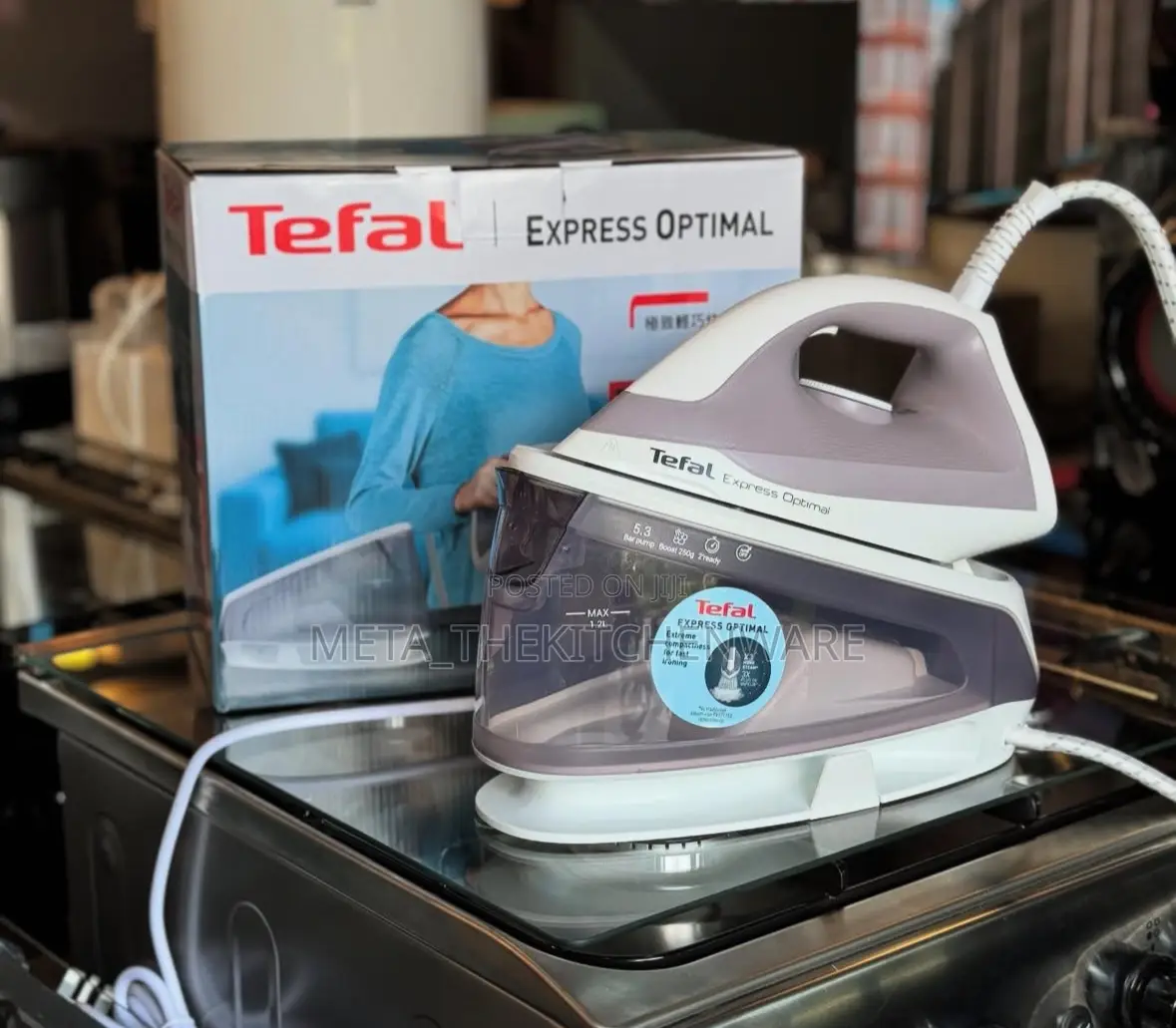 Tefal Steam Iron Station 2200w Express Optimal Sv4111m0